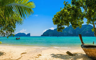Exotic beach on Phi Phi Island, Thailand