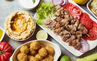 Jordan on the Menu main image - Jordan food stock image