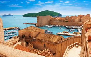 View of Dubrovnik from the old city walls - Croatia Tours - On The Go Tours