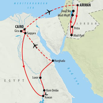 OBSOLETE Road To Jordan - 16 days map
