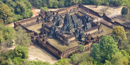 Left hand menu image - aerial view of temples