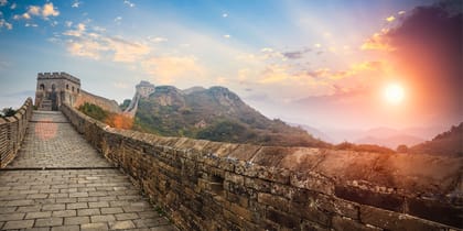 Sunrise at Great Wall