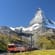 Zermatt train and Matterhorm -switzerland