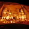 Abu Simbel lit up at night