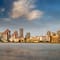 View of Mumbai cityscape from across the water