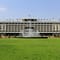 The front of the Reunification Palace in Saigon 