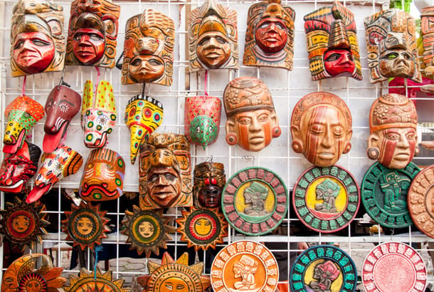Belizean masks on sale - Top Travel Tips