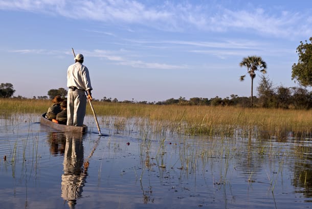 Canoe safari in Okavango Delta - Botswana - Africa