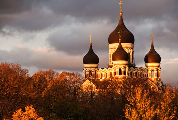 Dramatic colours of autumn in Tallinn - Best time to visit Europe