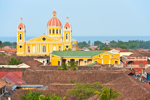 Granada skyline in Nicaragua - Best time to visit - On The Go Tours
