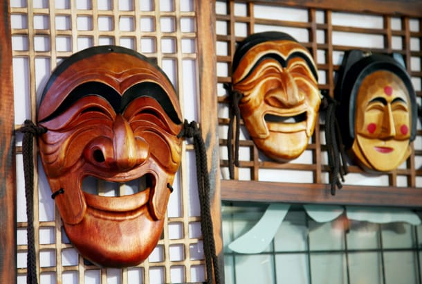 Hahoe masks - South Korea - Top Travel Tips