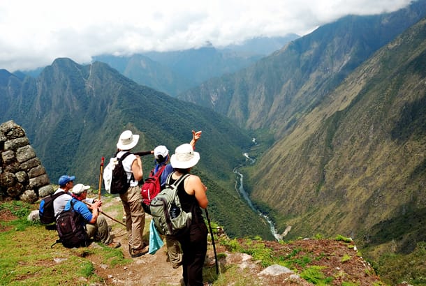Hikers on the Inca Trail