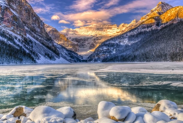 Lake Louise in winter - Canada