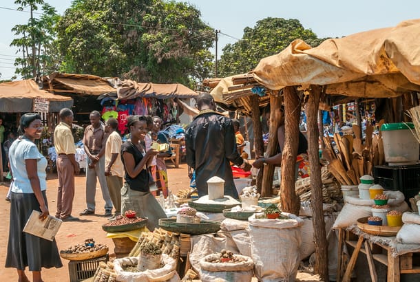 Market in Livingstone, Zambia