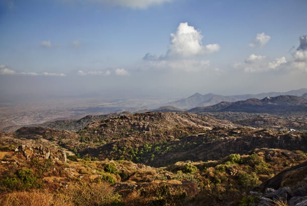Mount Abu - views of surrounding mountain ranges