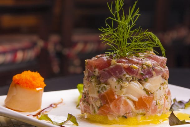 Tuna and salmon ceviche - On The Go Tours