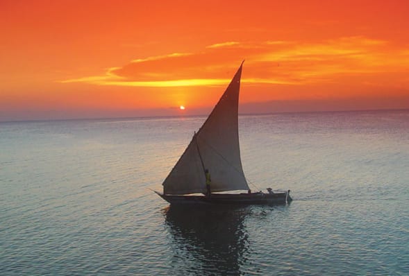 sunset river