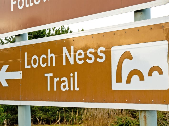 Loch Ness sign - Scotland