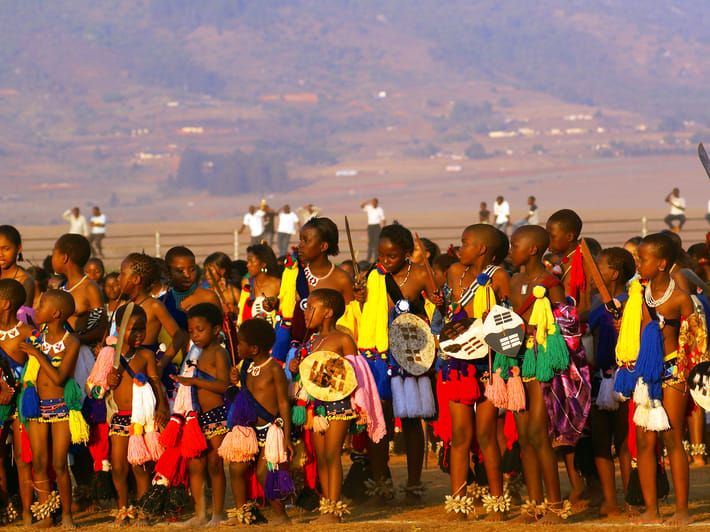 Reed dance in Swaziland - South Africa - On The Go Tours