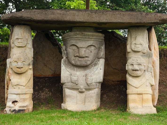 San Agustin pre-Colombia statues - Colombia