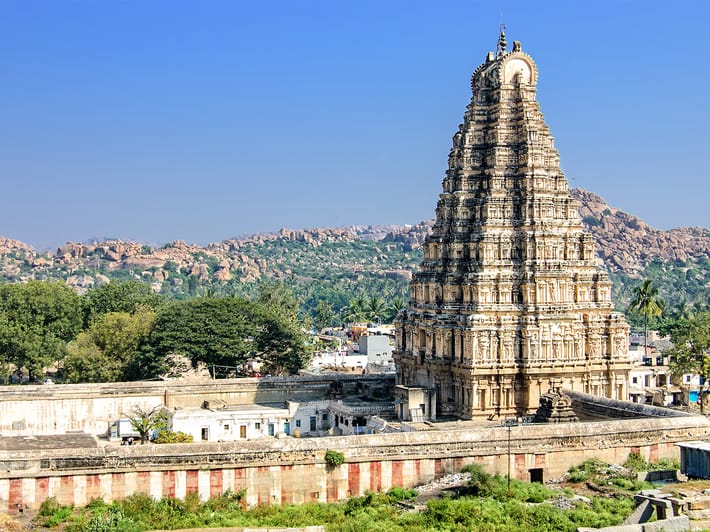 Virupaksha Temple in Hampi - India Tours - On The Go Tours