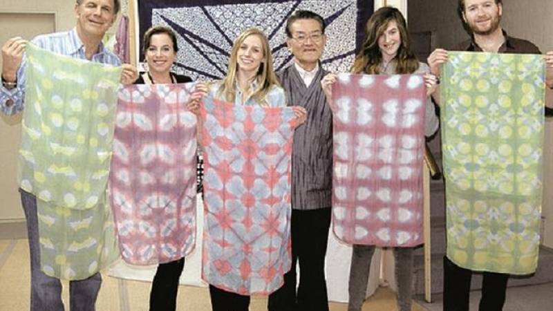 Itajime Shibori Scarf Class