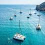 SemiPrivate Standard|Santorini Catamaran Cruise with Greek buffet and drinks