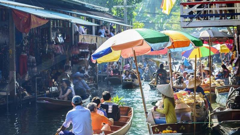 Floating Markets and Bridge on River Kwai Tour from Bangkok