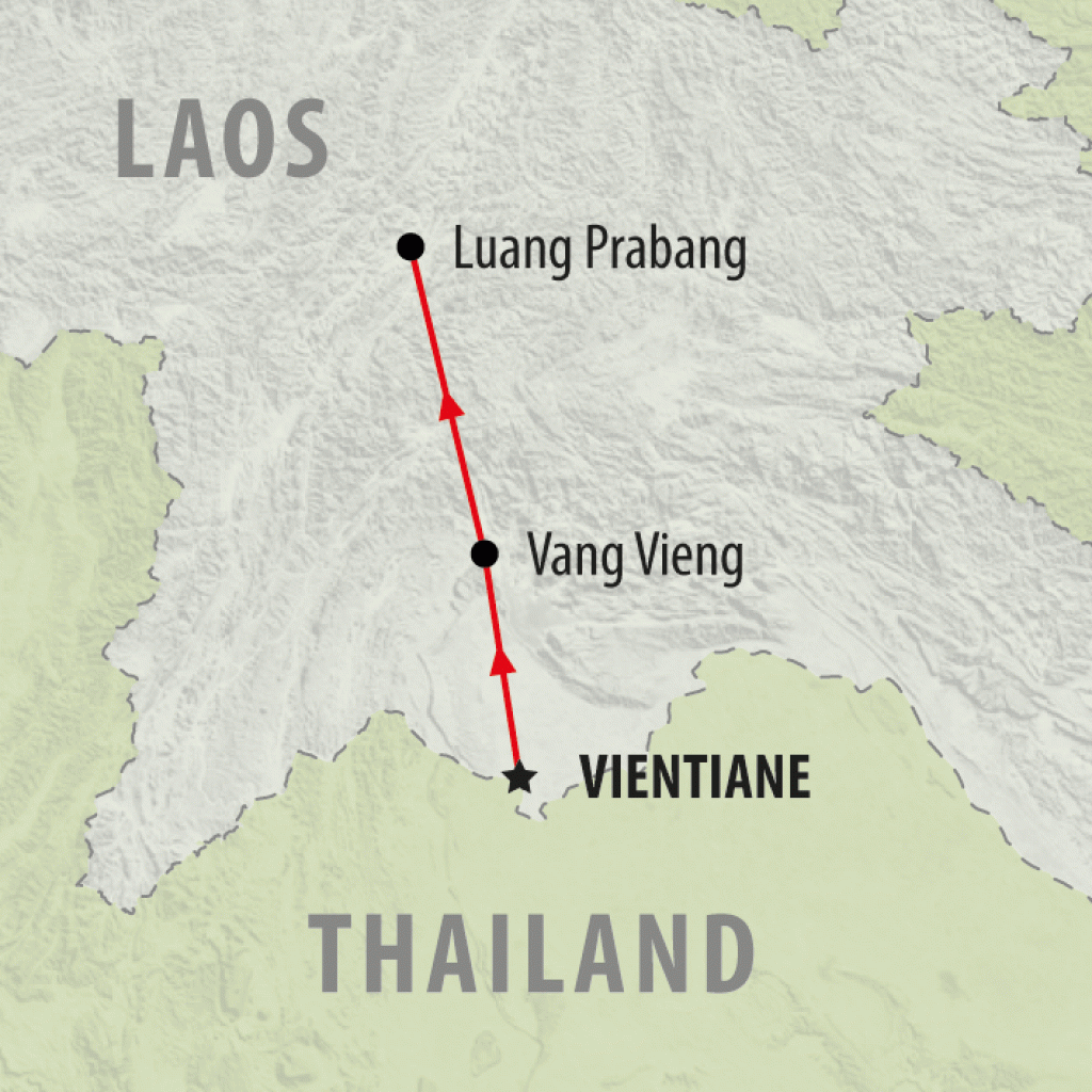 Highlights of Laos - 7 days map
