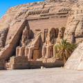 Ancient ruins standing majestically against the sky in Aswan