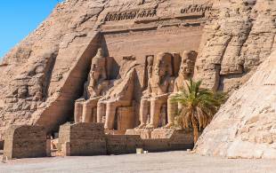Abu Simbel with bright blue sky - Egypt Tours - On The Go Tours