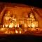 Abu Simbel lit up at night