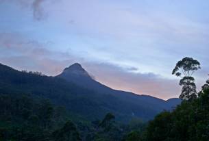Adam's Peak at sunset - Highlight
