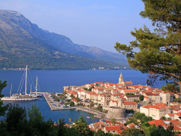 View of Korcula, home to stunning, historical buildings