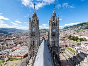 Aerial view of Quito, Ecuador