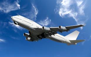 Airplane in flight