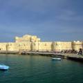 The white fortress of Qaitbay in Alexandria