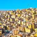 Houses piled one on top of the other on the hills of Amman, Jordan's capital city