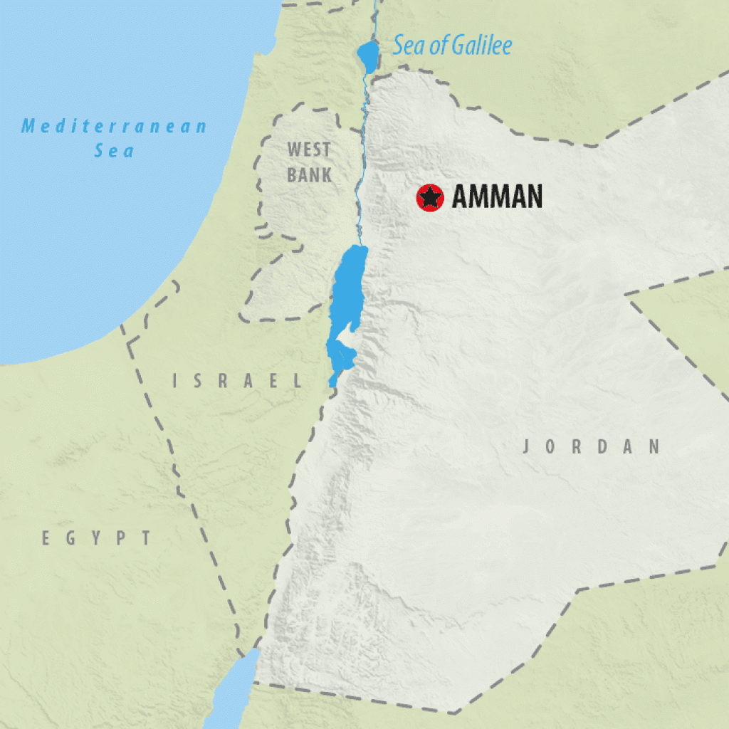 All About Amman - 1/2 day map