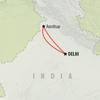 Amritsar - 4 days map
