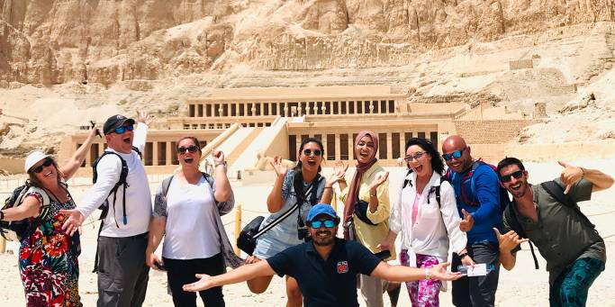 An On The Go group at the Temple of Hatshepsut | Luxor | Egypt | On The Go Tours