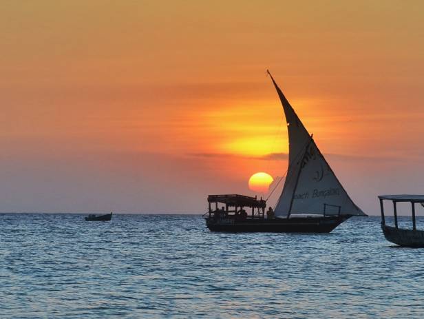 View of Dar es Salaam from across the water