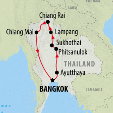 Ancient Thailand - 7 days Map