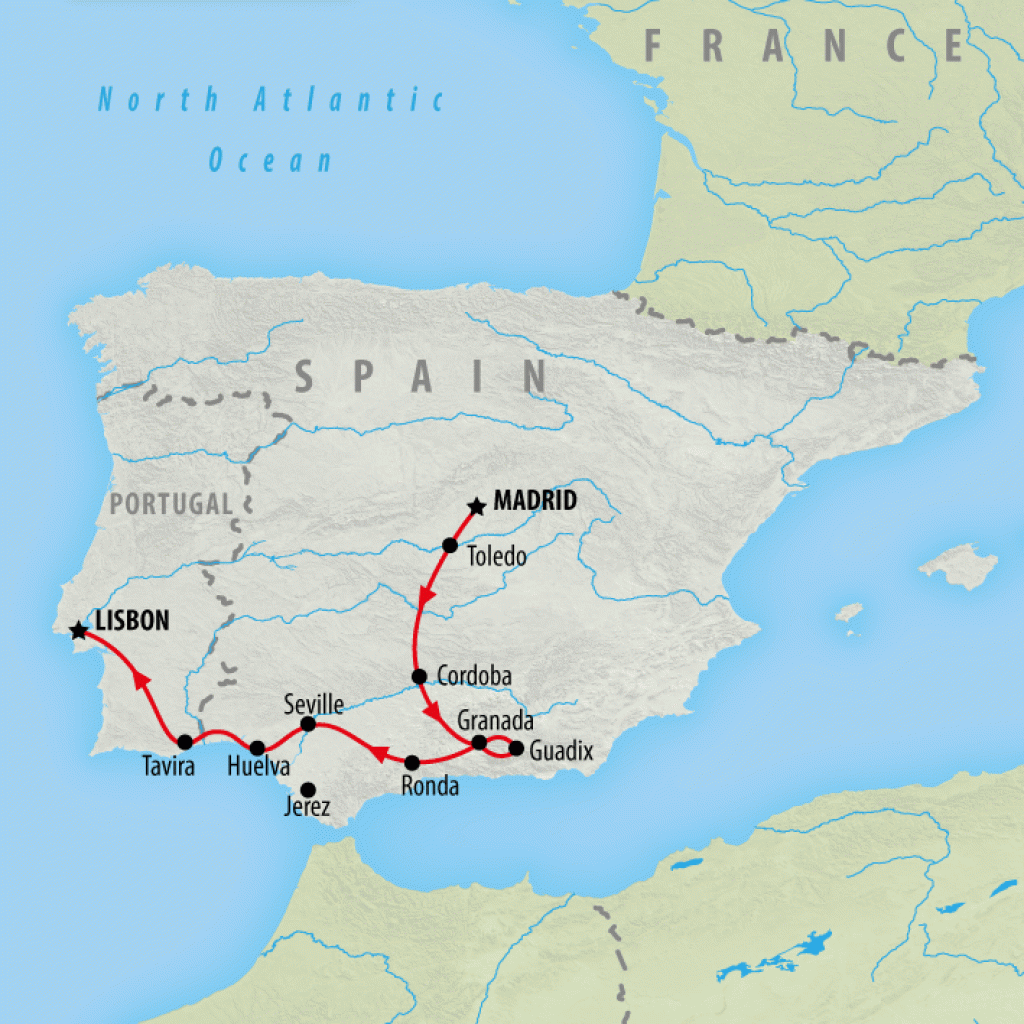 Andalucia Discovery - 6 days map