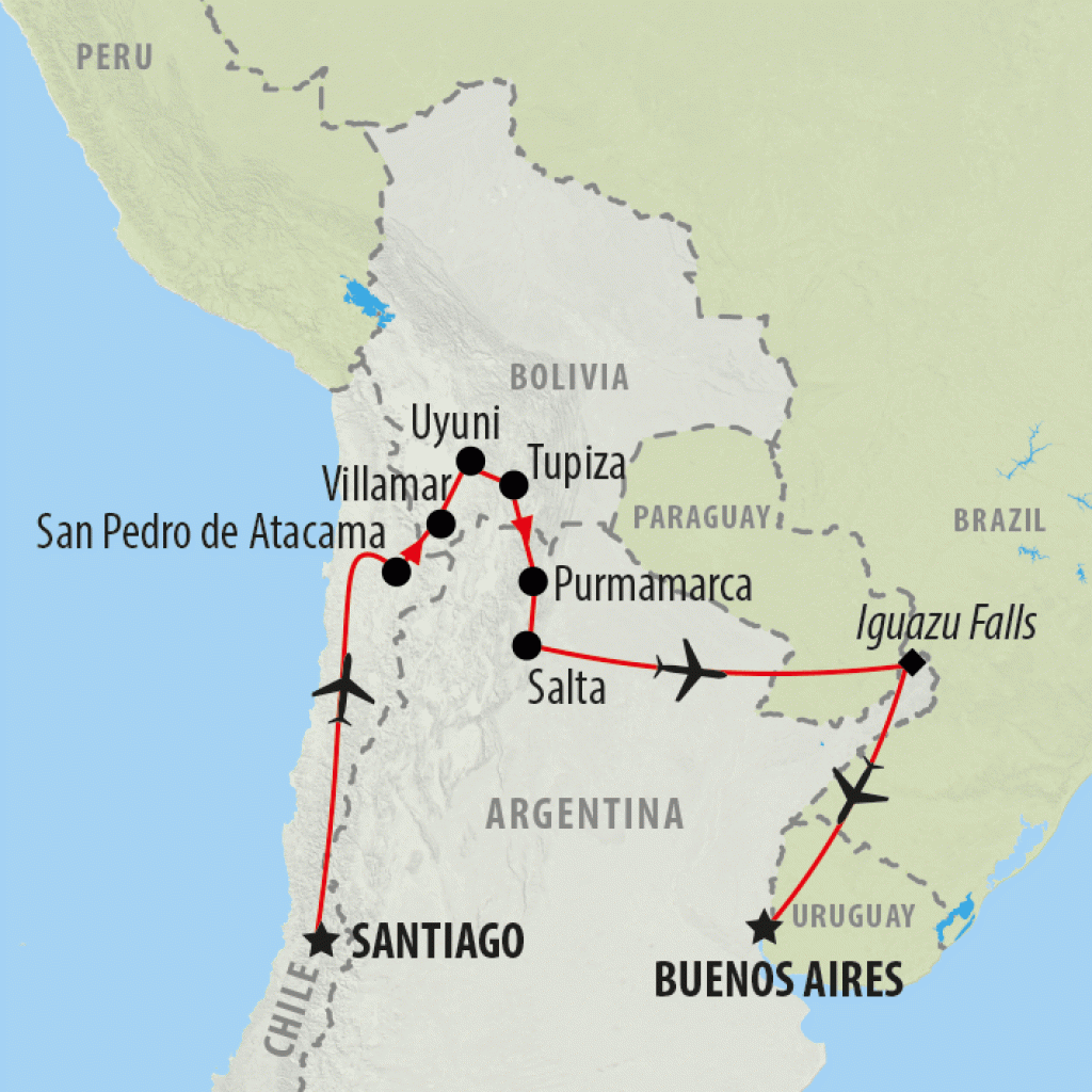Andean Discovery - 17 days map