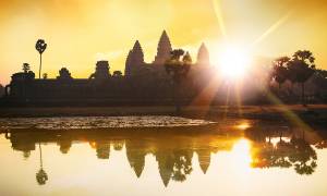 Angkor Wat in Cambodia at sunrise - Southeast Asia - On The Go Tours