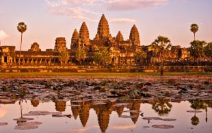 Angkor Wat in Cambodia at sunset - Southeast Asia - On The Go Tours