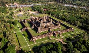 Angkor wat from above