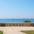 Pillars on a cliff in Canakkale