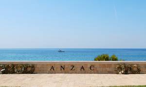 Anzac Cove with wreaths -Turkey Tours-On The Go Tours